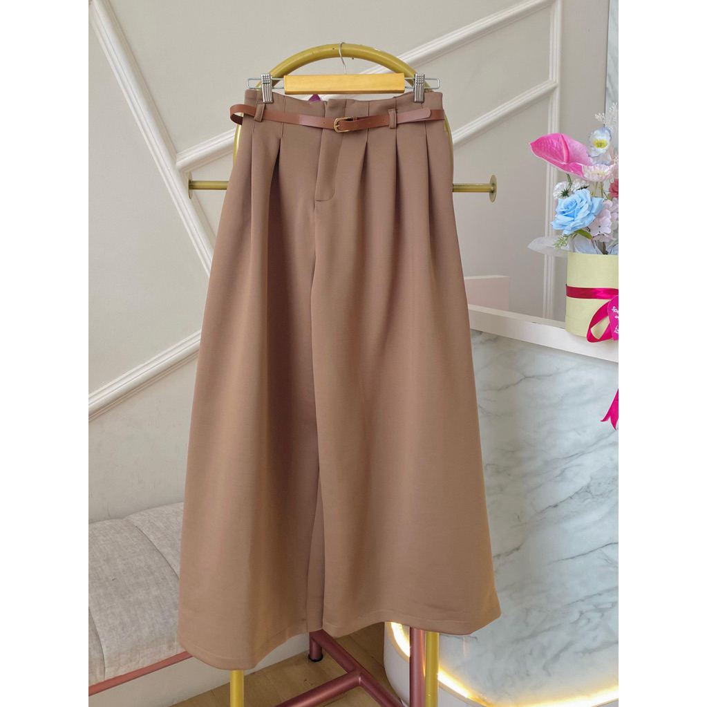 Celana Wanita Kulot Linen Mayung Jumbo Ukuran All Size
