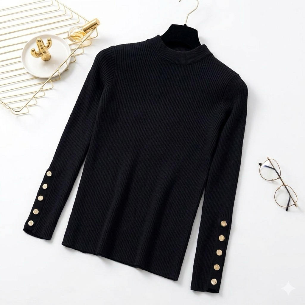 SYAQILA FASHION||MANSET WANITA KANCING GOLD/MANSET WANITA KEKINIAN/MANSET WANITA RAJUT/MANSET WANITA