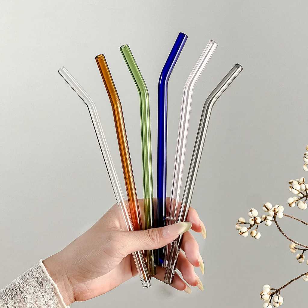 A0342 | JEEA | Straw glass | sedotan kaca aestetik | sedotan boba | pipet cantik