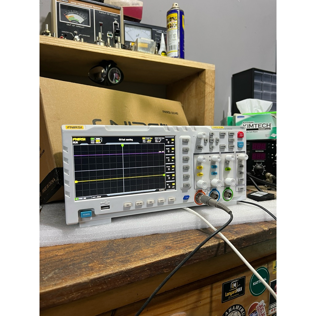 Oscilloscope FNIRSI 1014D BEKAS Mulus Normal