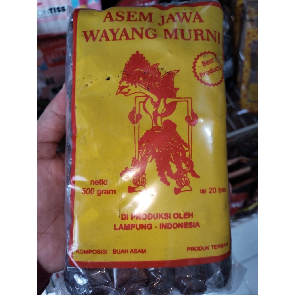 ASAM JAWA GOLEK EMAS ASEM JAWA MURNI WAYANG ISI 20 PCS