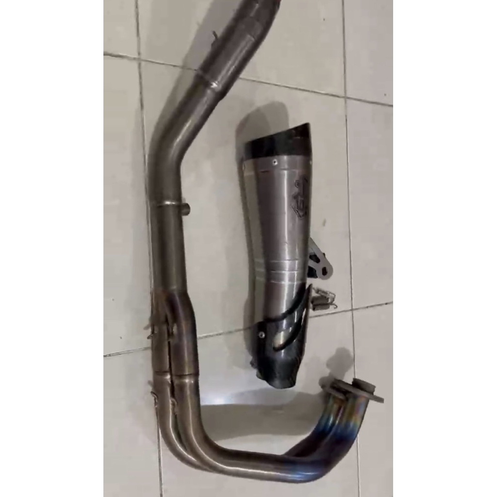 Knalpot Full System R25 MT25 R9 New H2 Titanium Series