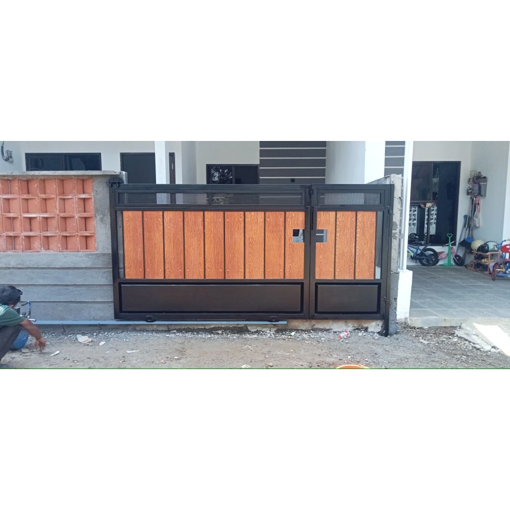 pagar minimalis papan grc