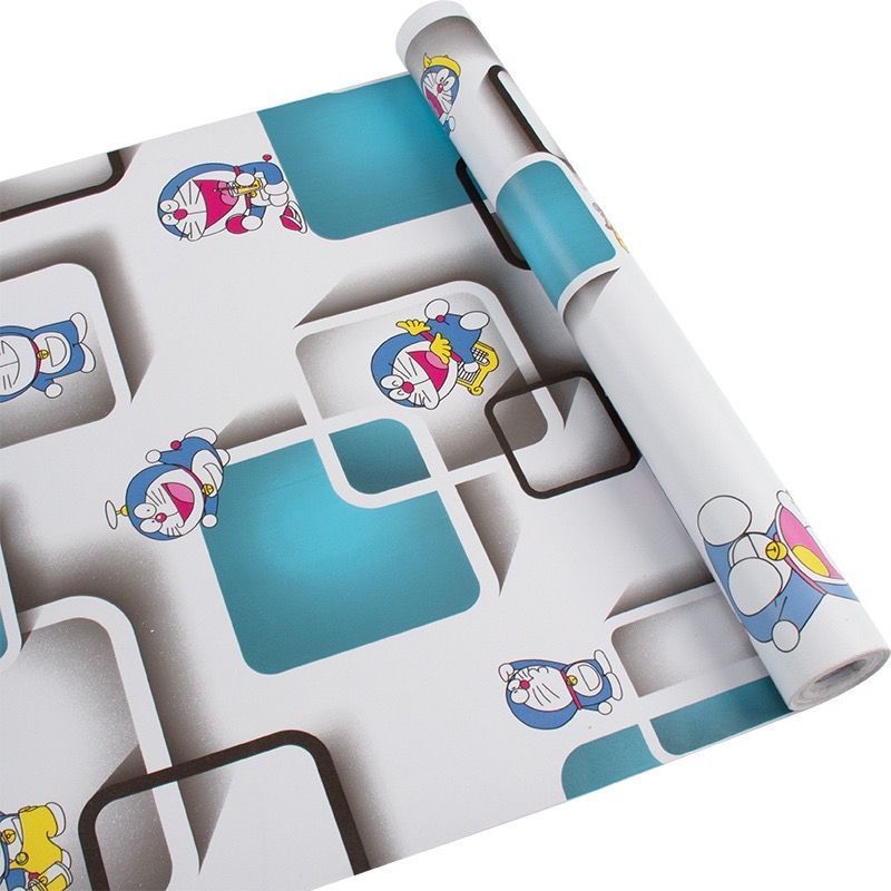 Wallpaper Dinding / Wallpaper Sticker DORAEMON 3D