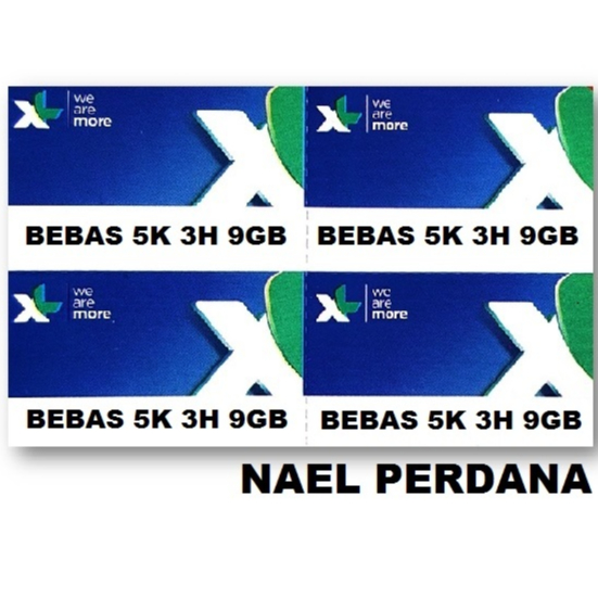 VOUCHER XL BEBAS PUAS 5K 3HARI 9GB