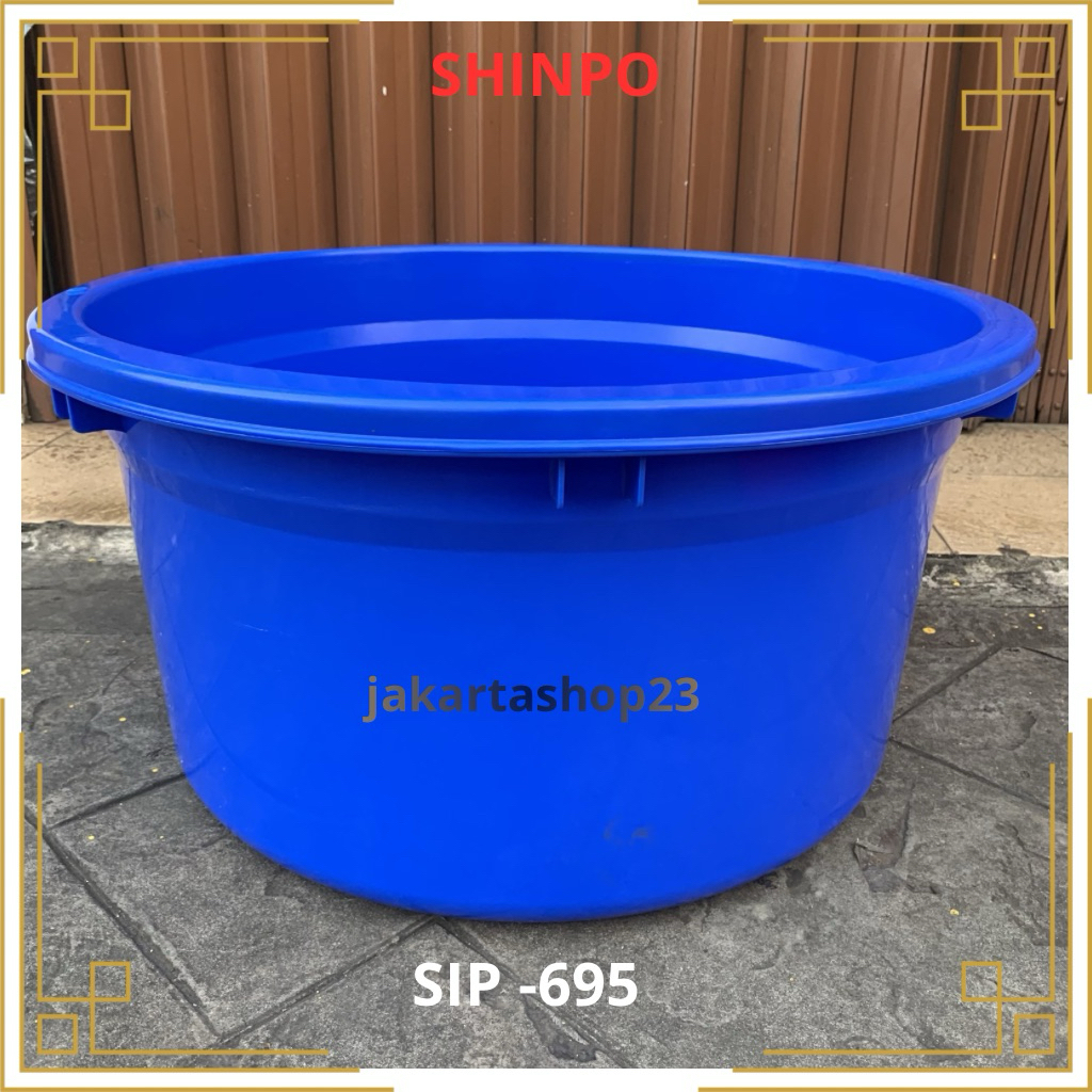 SHINPO Baskom Jumbo Plastik SIP695 / Bak Jumbo Plastik Tebal / Bak Air Besar / Bak mandi 95 Liter Ba