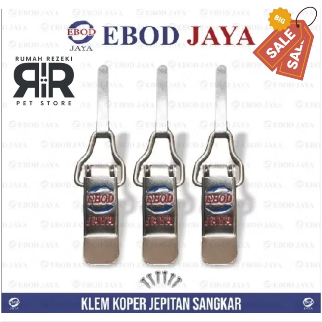 KLEM KOPER BESI JEPITAN TEBOK SANGKAR ORIGINAL EBOD JAYA ISI 3 PCS