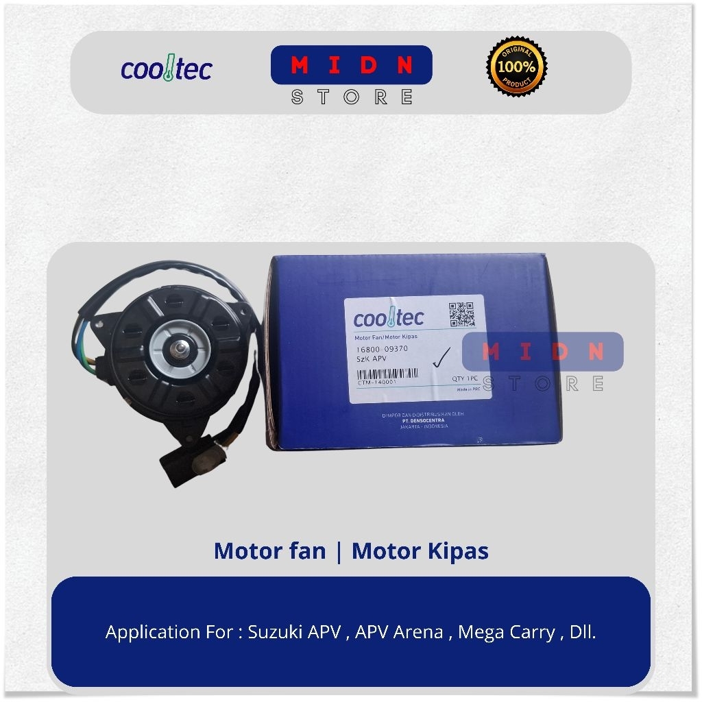 Motor Fan | Kipas Motor | Suzuki APV | APV Arena | Mega Carry Original ( Cooltec )