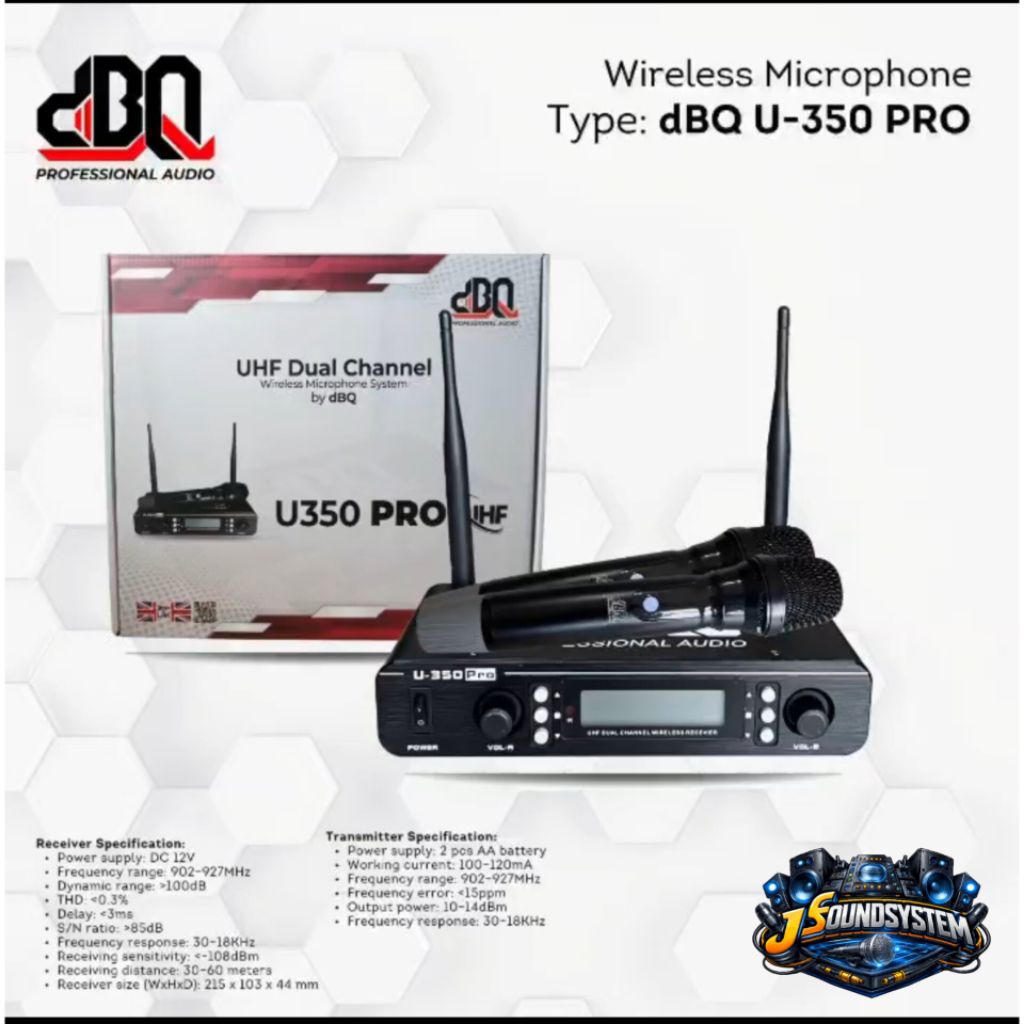 MICROPHONE WIRELESS DBQ / DBQ U-350 PRO