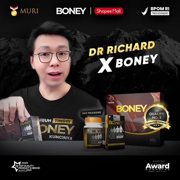 HARGA SPESIAL - Boney Kapsul dan Susu Boney - 100% Original BPOM Approved