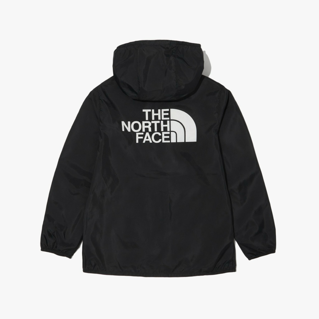 jeket parasut anak big logo hoodie hodie hudi remaja tanggung The North Face TNF flurry windbreaker 
