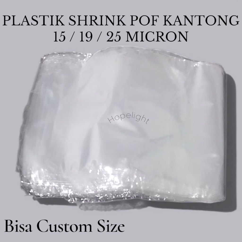 Plastik Shrink POF 15 Micron / Plastik Segel / Plastik Segel Packaging Dus HP Parcel Makanan Bisa Cu