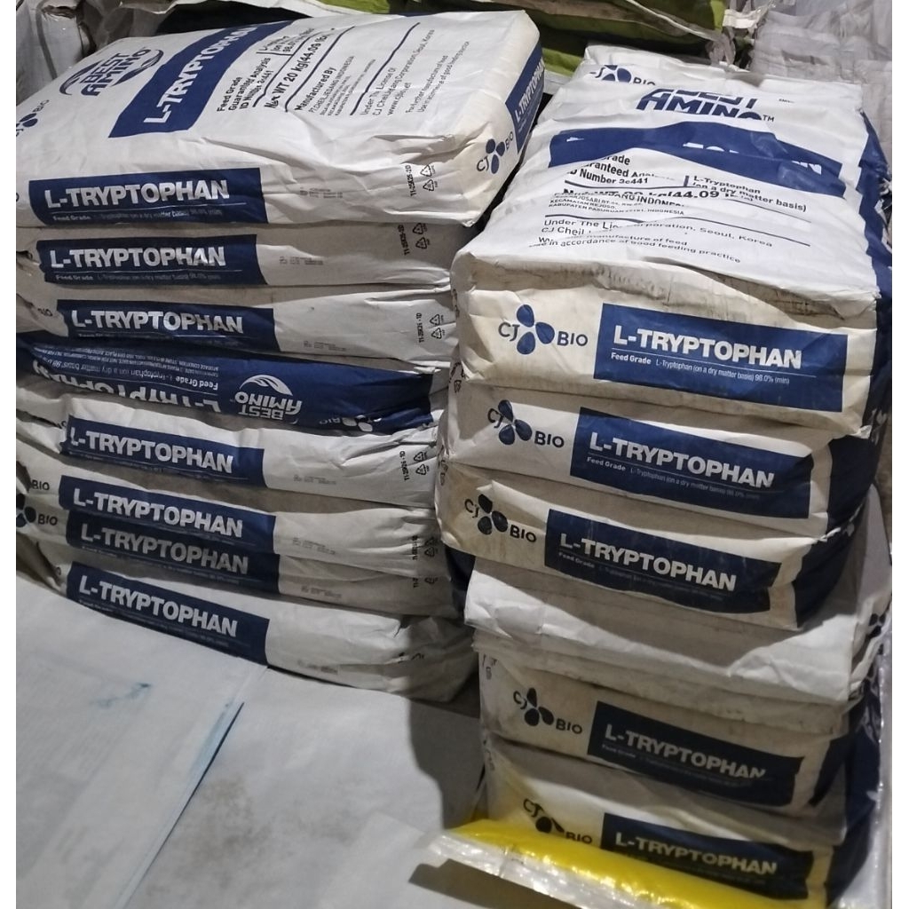L-Tryptophan Feed Grade 98% CJ Bio Asam Amino Pakan Ternak Ayam Broiler Layer Bebek Konsentrat Pengg