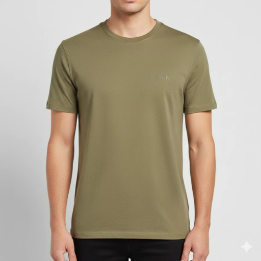 FAMERO - Kaos Polos Pria - Warna Sage Green