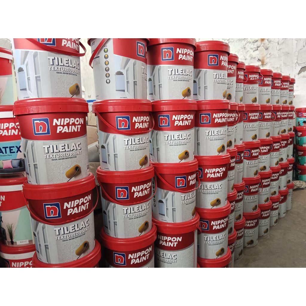 NIPPON PAINT/CAT DEKORATIF NIPPON PAINT/CAT TILELAC TEXTURED PAINT/CAT TEMBOK TEKSTUR 25KG