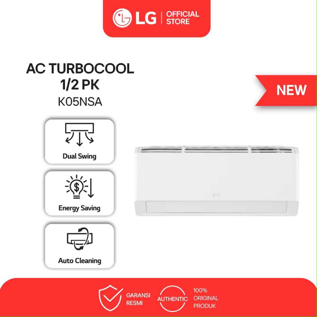 AC LG Standar Split 1/2 PK K05NSA | AC LG  Standar Split 1/2 PK Murah Palembang