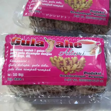 Gula Jahe Alami Khas Purworejo Gula Jahe Isi 10 Biji Gula Jahe Gula Minuman Herbal Gula Dari Purwore