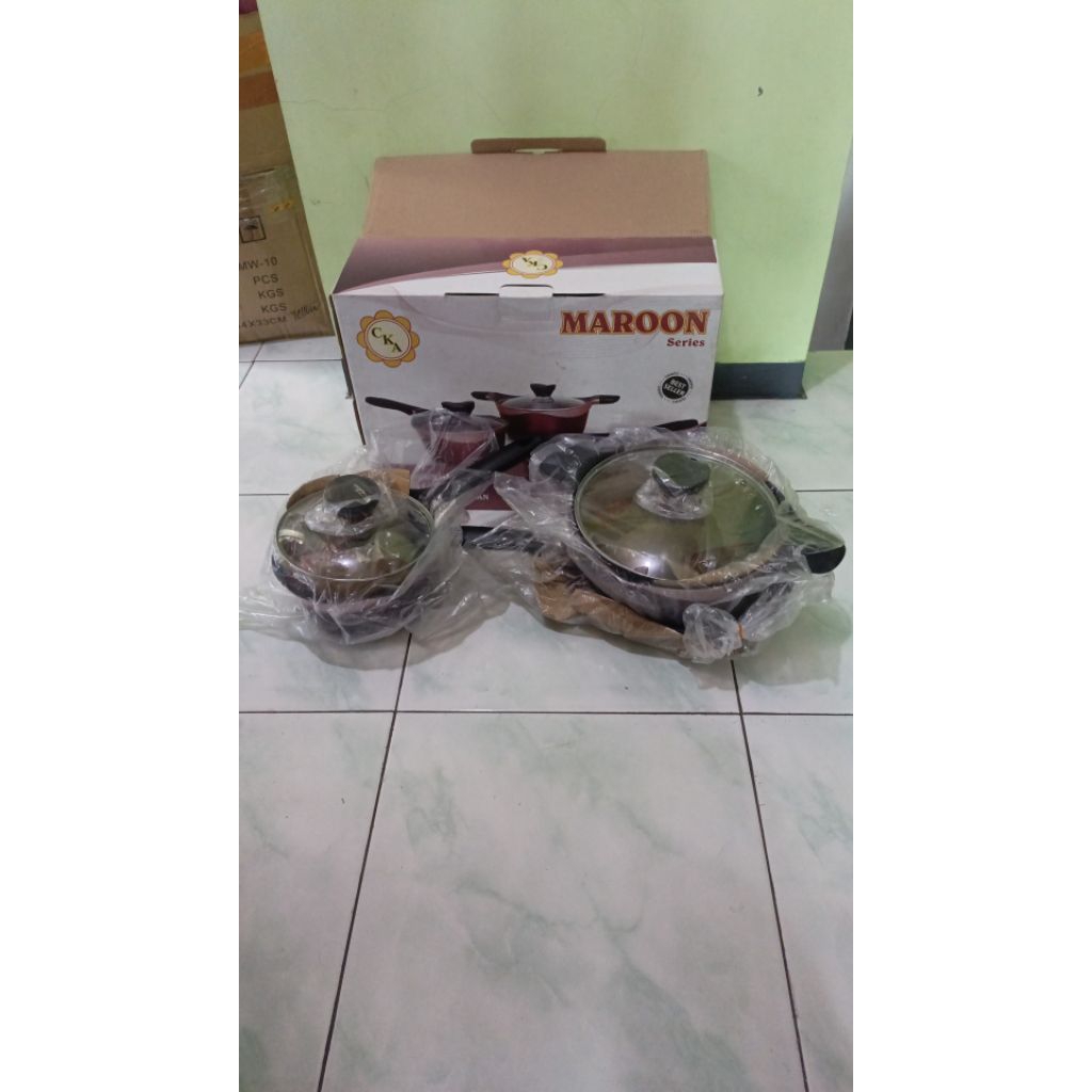 Dijual set panci CKA maroon series