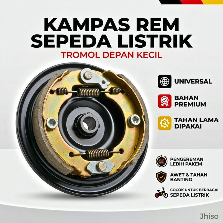 [ SET KAMPAS ] GROSIR & ECER KAMPAS REM SET TROMOL SEPEDA LISTRIK | KAMPAS REM TROMOL KECIL SEPEDA L