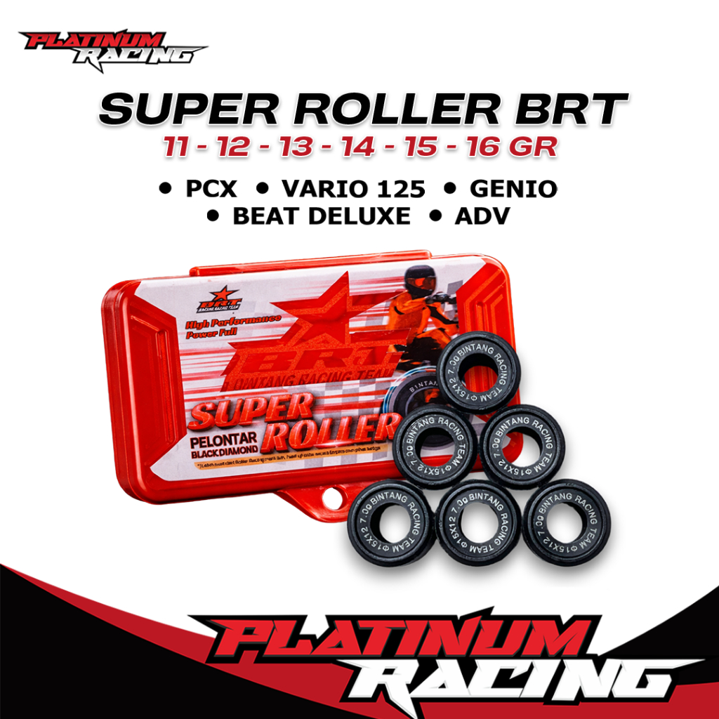 BRT - PCX -VARIO 125 - Roller BRT Racing Honda Genio - Beat Deluxe - Roller Black Diamond BRT