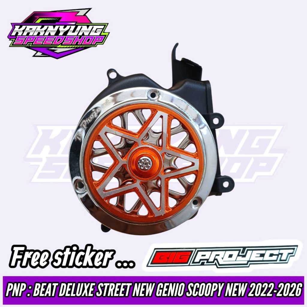 Tutup Kipas Beat Deluxe Sporty Cbs ISS 2022-2026 Set Spinner Bintang Type V1 Bigproject Original Pnp