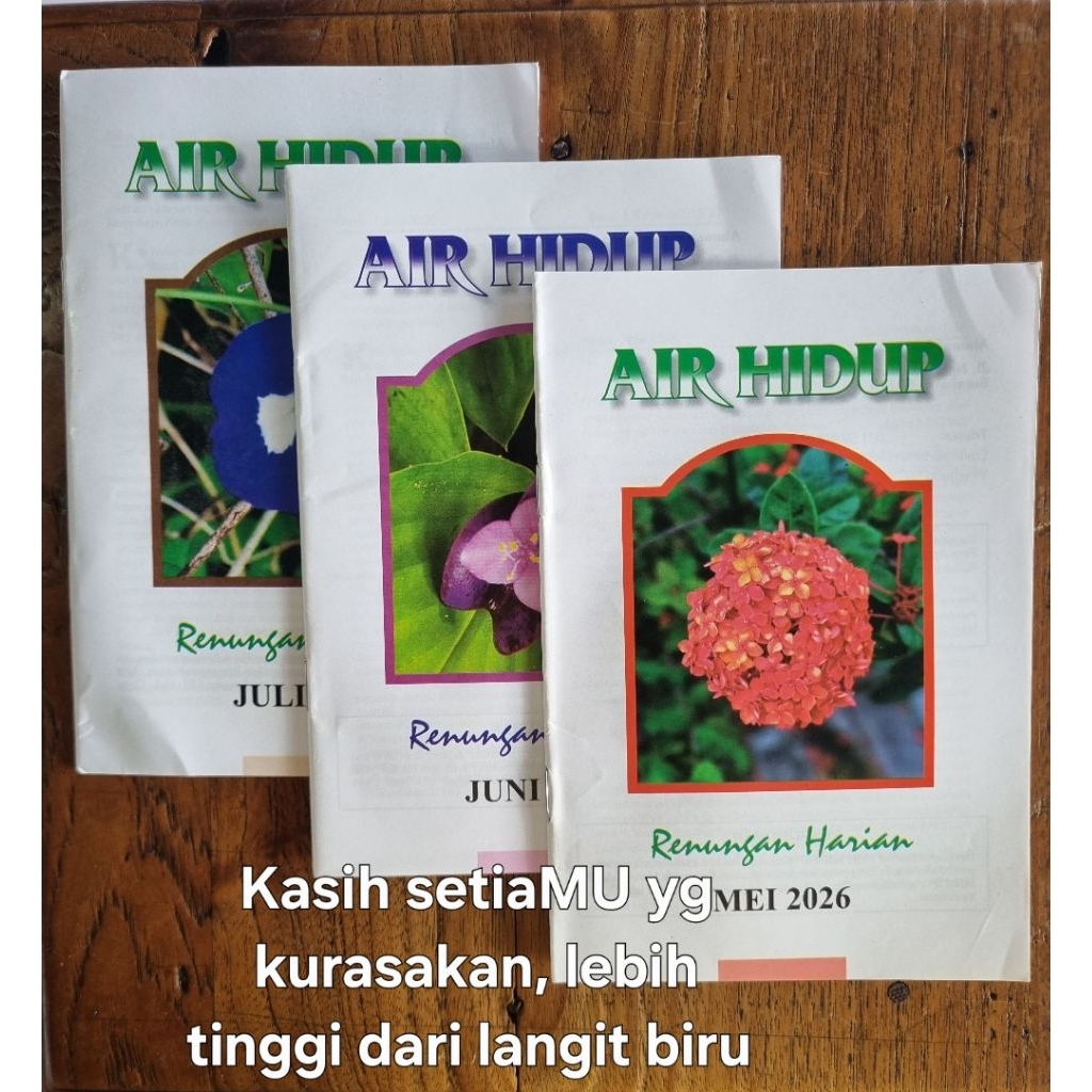 (2buku)Buku Renungan Harian AIR HIDUP Juni, Juli 2026(pilih 2buku)(X369)