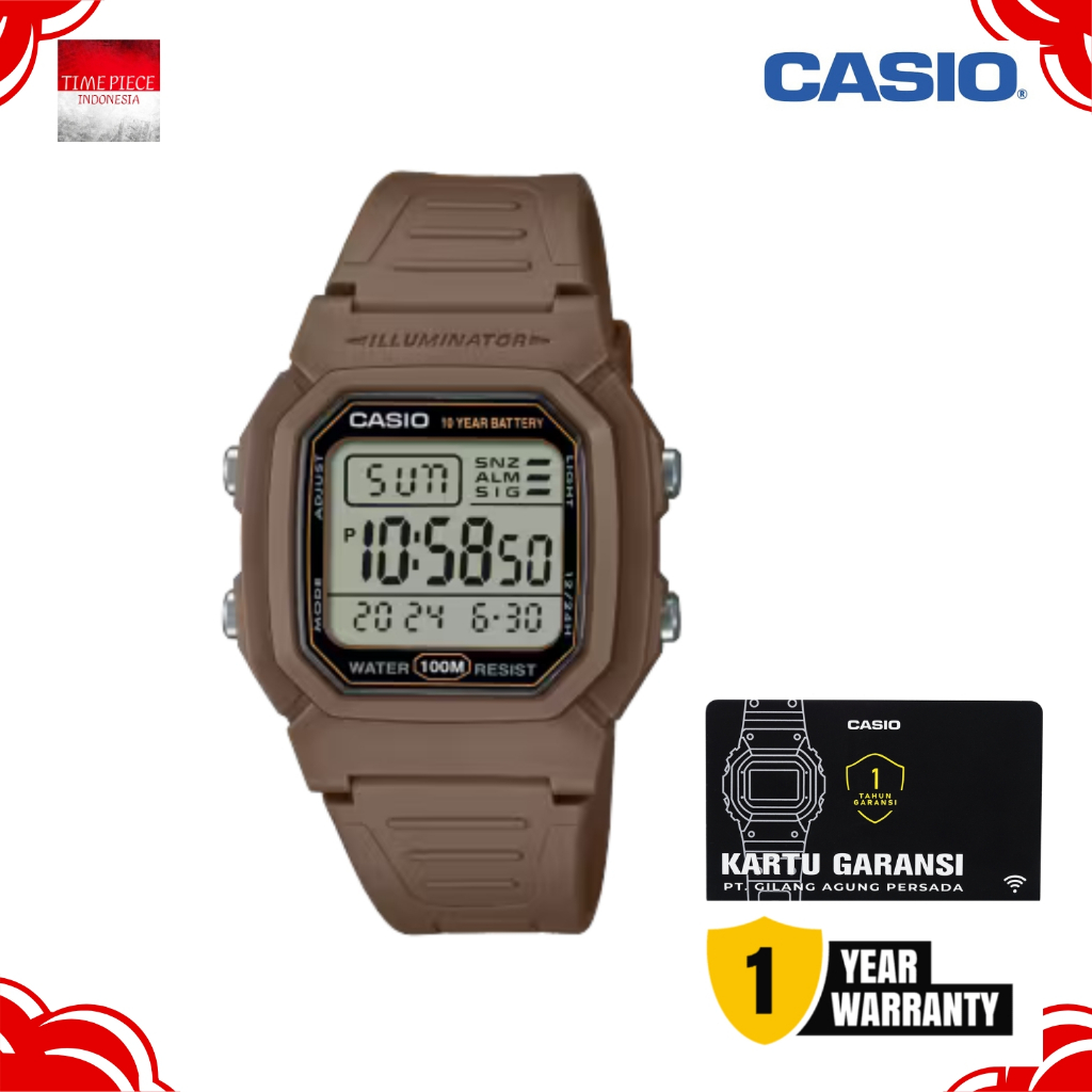 CASIO PRIA DIGITAL W-800H-5AVDF / CASIO W800H-5A ORIGINAL & GARANSI