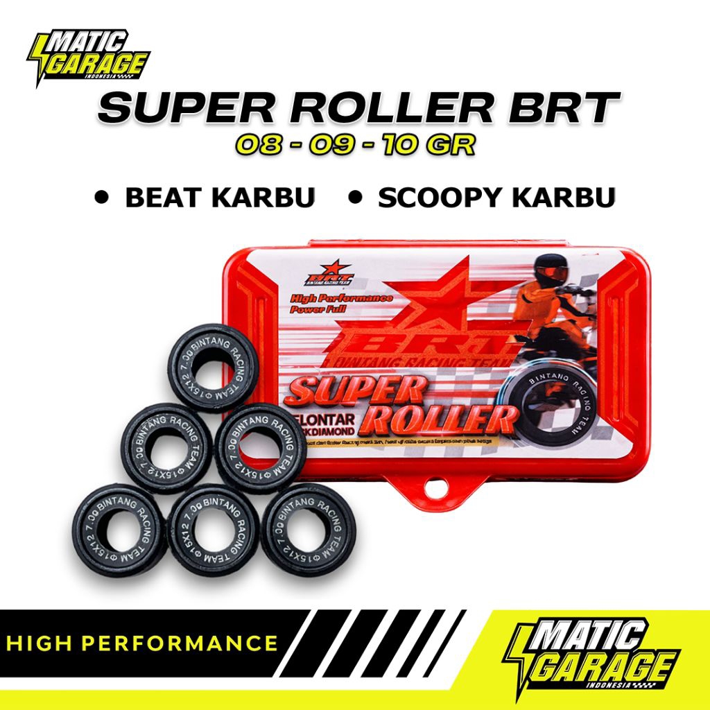 BRT - BEAT KARBU - ROLLER RACING BEAT - SCOOPY KARBU BLACK DIAMOND - ROLLER RACING BRT