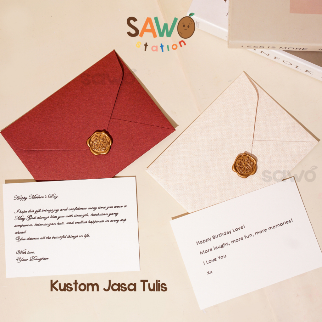 [Kustom] Jasa Custom Calligraphy Card Message – Request Tulis Pesan Ucapan di Kartu | Personalized C