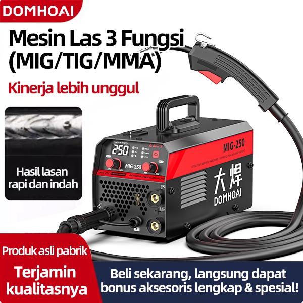 DOMHOAI Mesin Las Inverter MIG-250 las listrik portable IGBT 450 watt Mesin las listrik Mesin trafo 