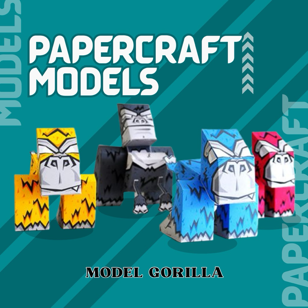 PAPERCRAFT JADI | PAJANGAN | MODEL KINGKONG