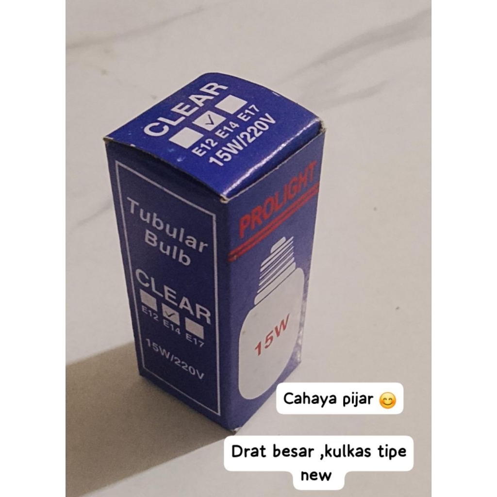 Lampu kulkas jadul,drat besar