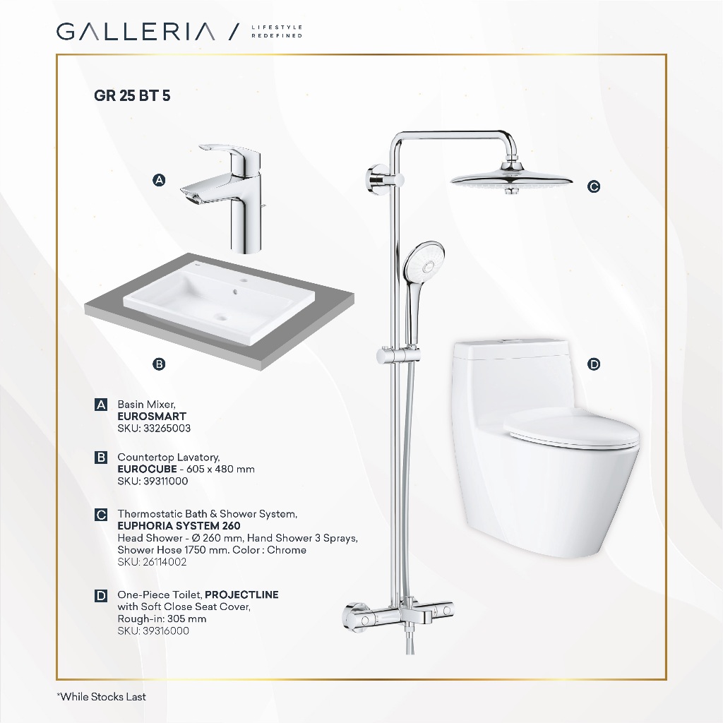 Grohe Full Bathroom Package / Grohe Paket Kamar Mandi