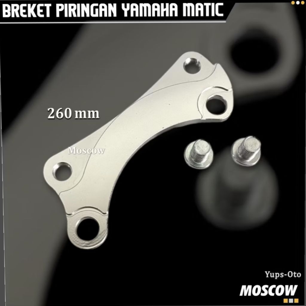 BREKET KALIPER DISC 260 MM MIO SMILE SPORTY SOUL CARB XEON GT XEON BREKET 260 MM STANDART