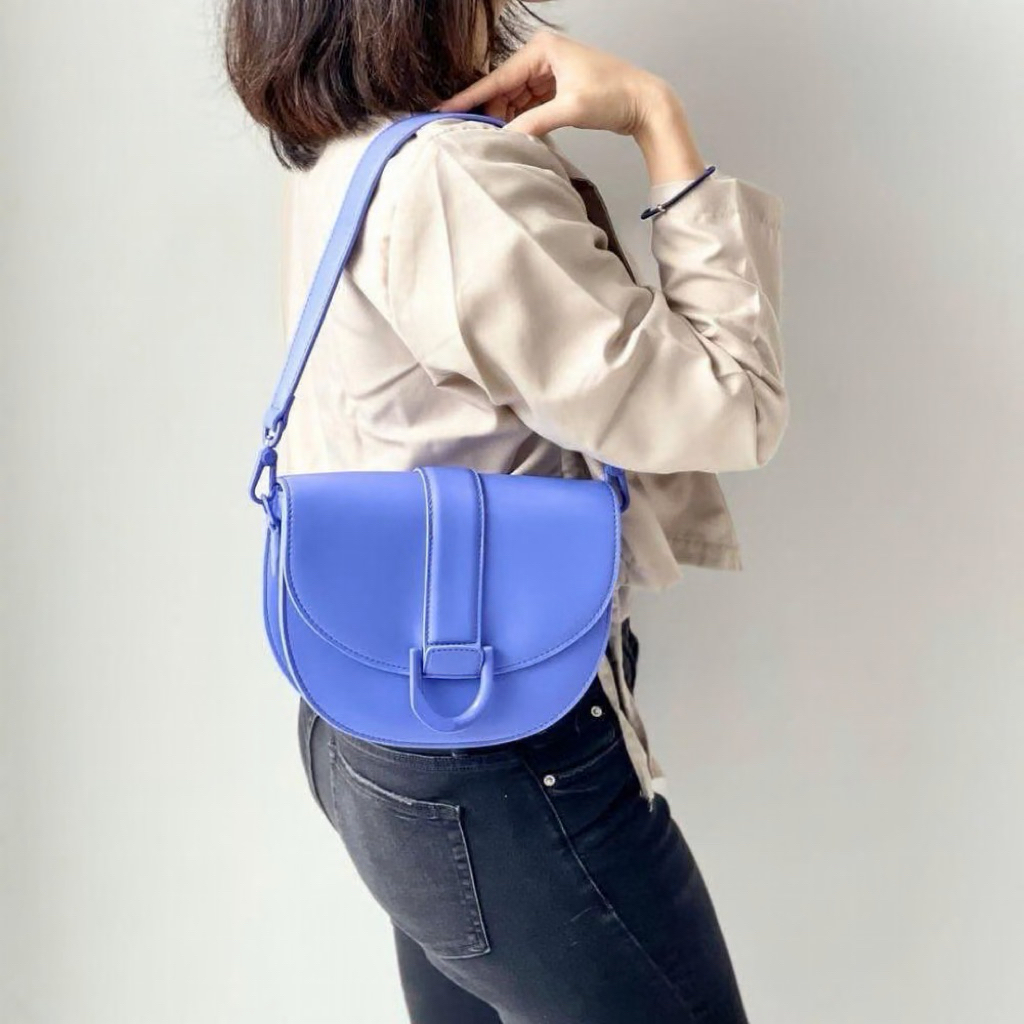 BAGSBUNNY15 • TAS WANITA CNK 1987 GIFT SET WITH BOX GABINE SADDLE BAG