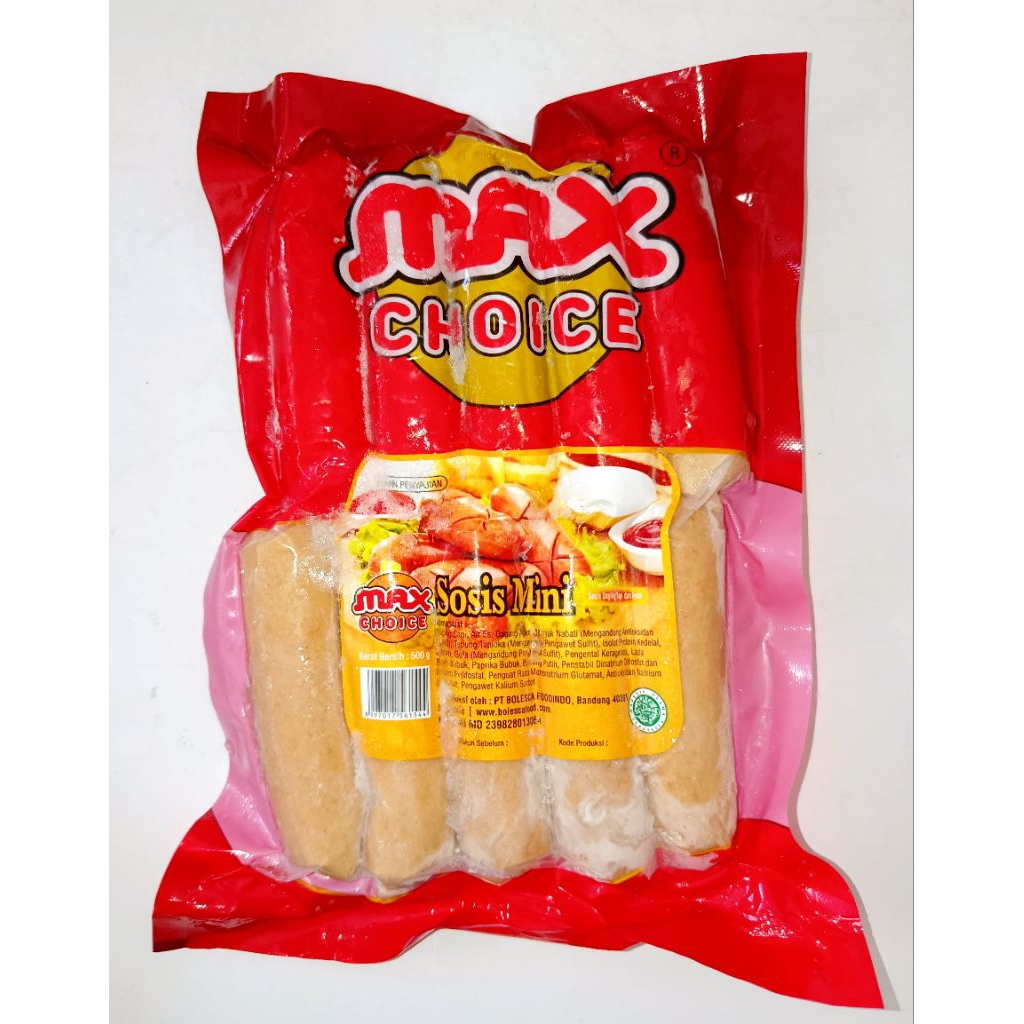 DOUBLEDFF - Max Choice Sosis Ayam Mini 500gr, Max Choice Sosis Original Mini 500gr