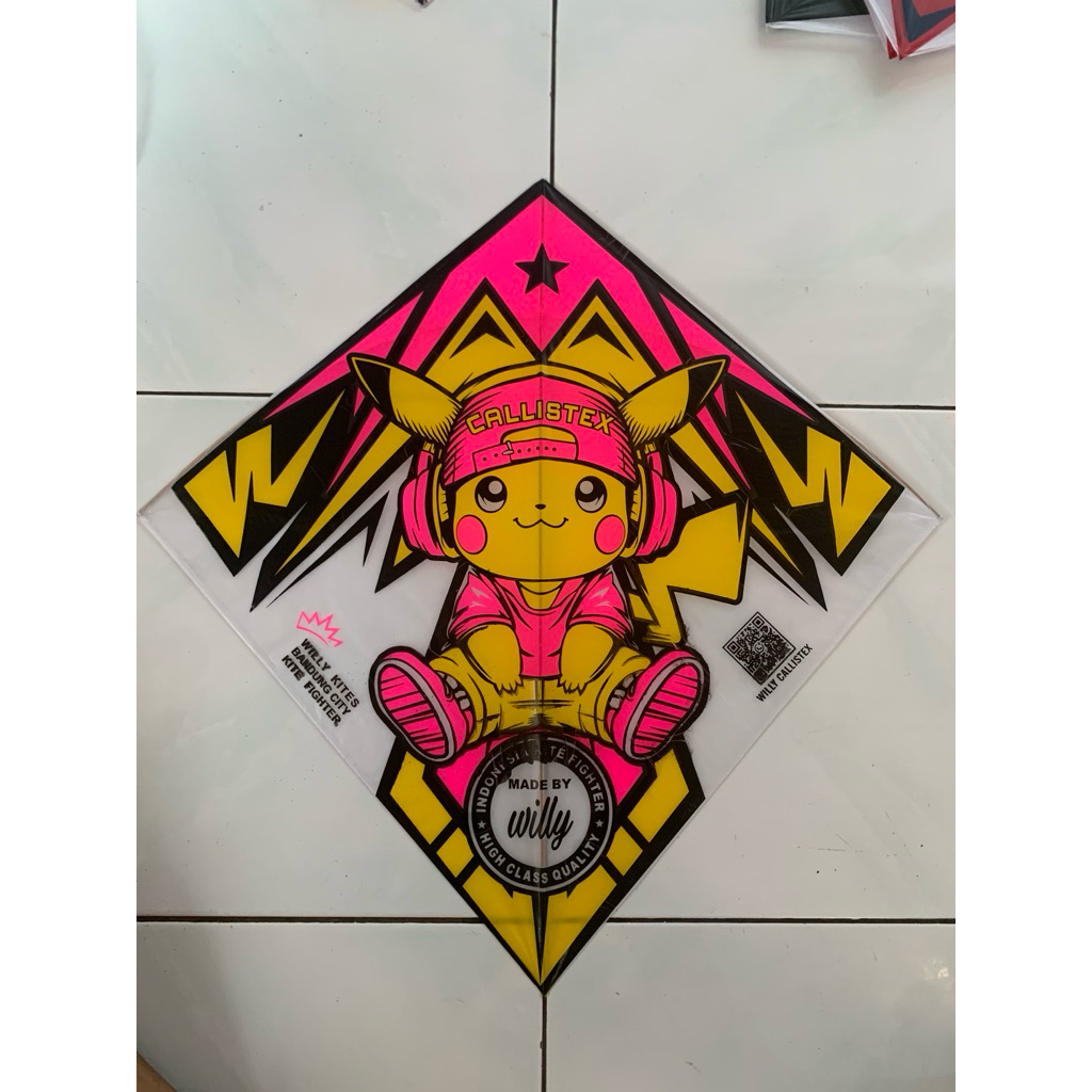 Layangan Pikachu Super Tournament Full Petung CALLISTEX