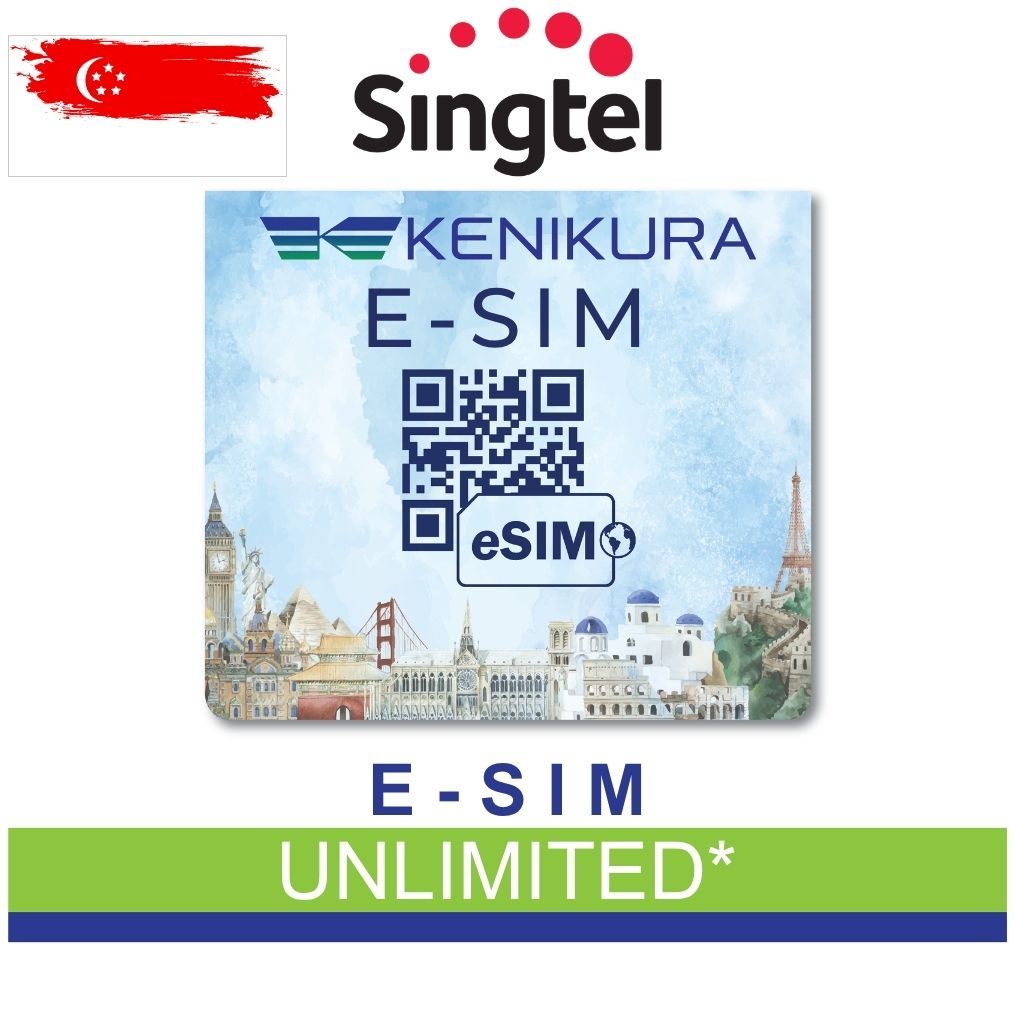 Kenikura eSIM Singapore SINGTEL Hi Tourist Kuota Data Besar