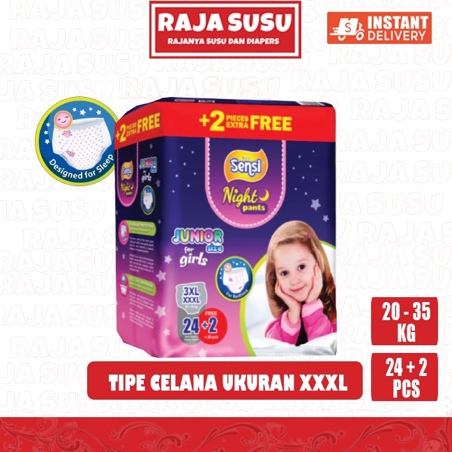 SENSI NIGHT PANTS XXXL24+2 GIRL