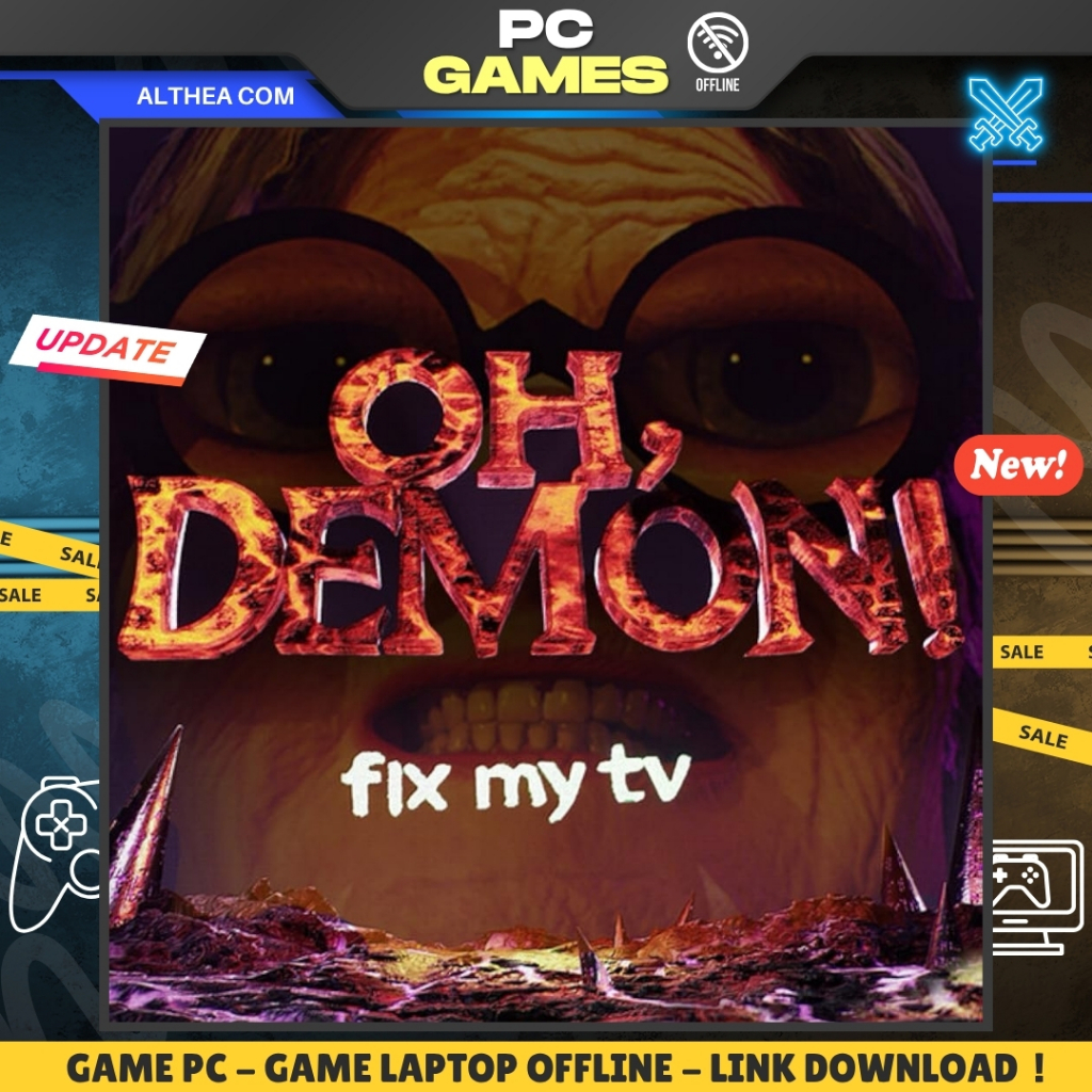 OH DEMON FIX MY TV - PUZZLE - CASUAL - INDIE - GAME PC / LAPTOP - OFFLINE
