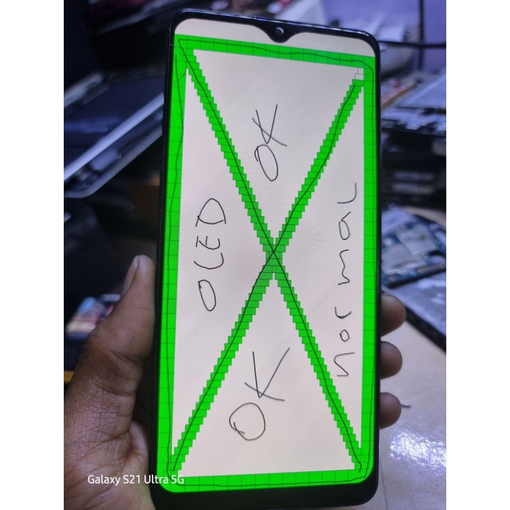 LCD+Fream Samsung A32 4G Oled Minus Retak Tipis