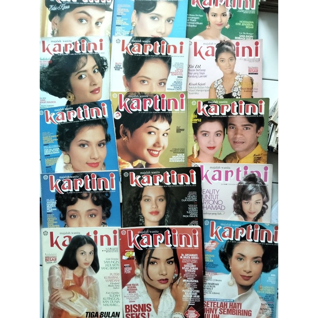 Majalah Jadul Majalah KARTINI EDISI 90an Majalah Wanita Kartini 1990-1999