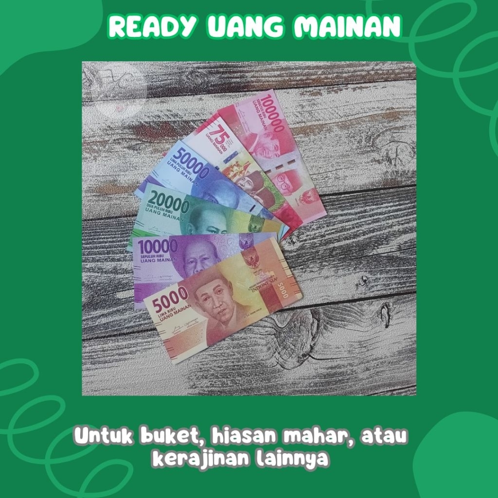 HARGA AMBYAR. Uang mainan versi lama. harga per 50pcs