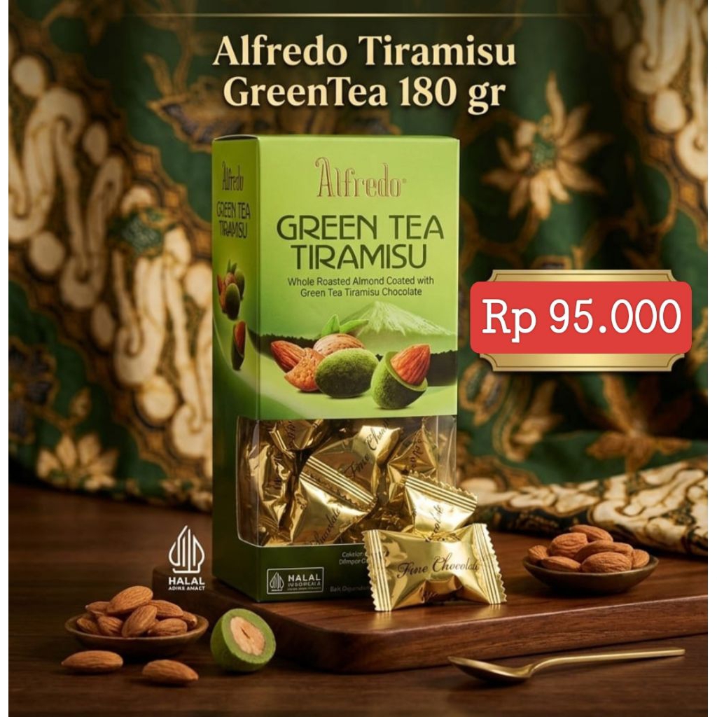 LIMITED COKLAT ALFREDO TIRAMISU GREEN TEA 180GR