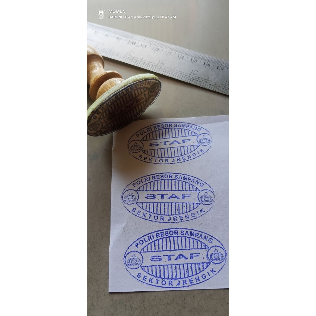 Stempel Kayu/Runaflek