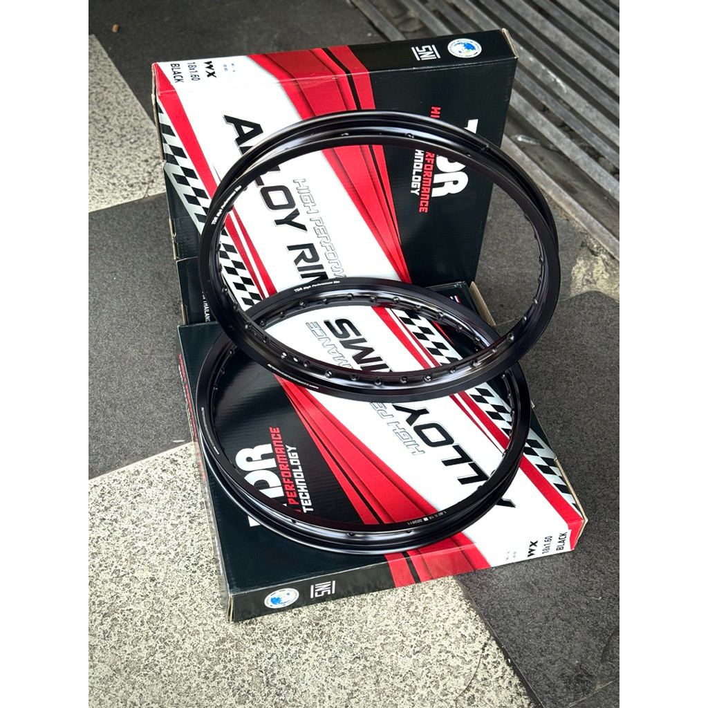 VELG / PELEG TDR RACING RING 18 140 / 160 / 185 LINGKARAN HITAM GLOSY / GILAP