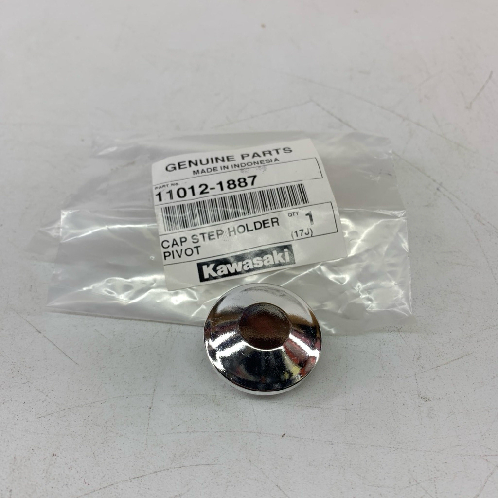Tutup Footstep Cap Step Holder Pivot Kawasaki Kaze Chrome Ori Nos KAWASAKI GENUINE PARTS / KGP 11012