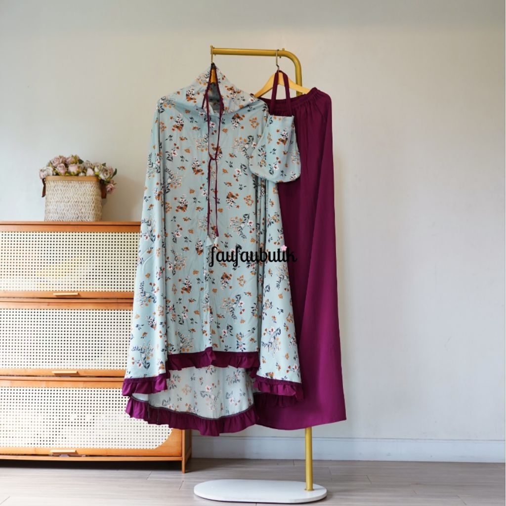 Mukena Rimpel Ditsy Floral