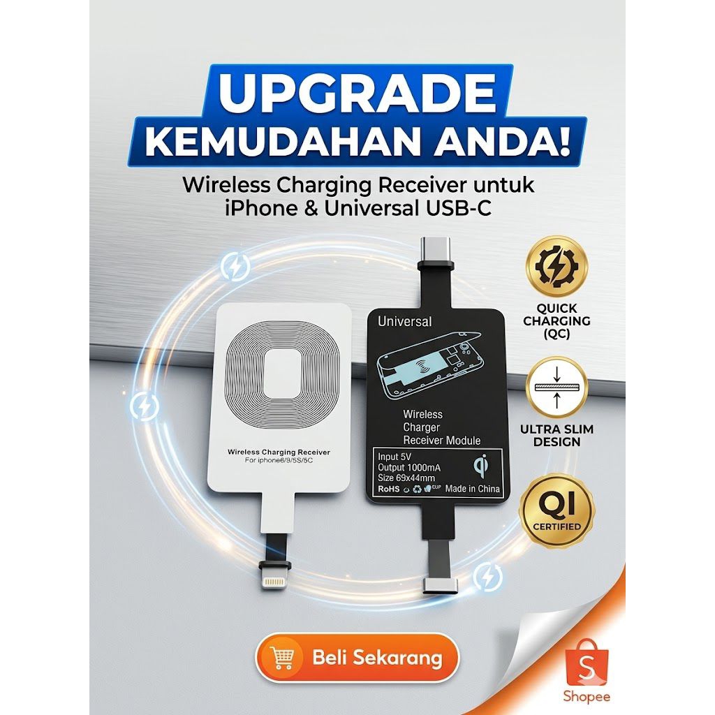 Universal Wireless Charger Receiver Module