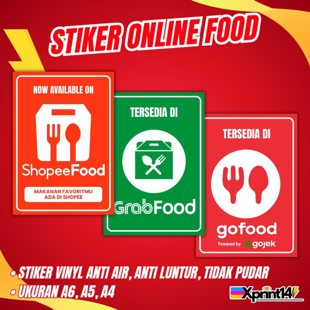 Stiker Online Food